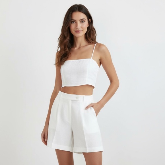 Aritzia Wilfred Vito Linen Shorts